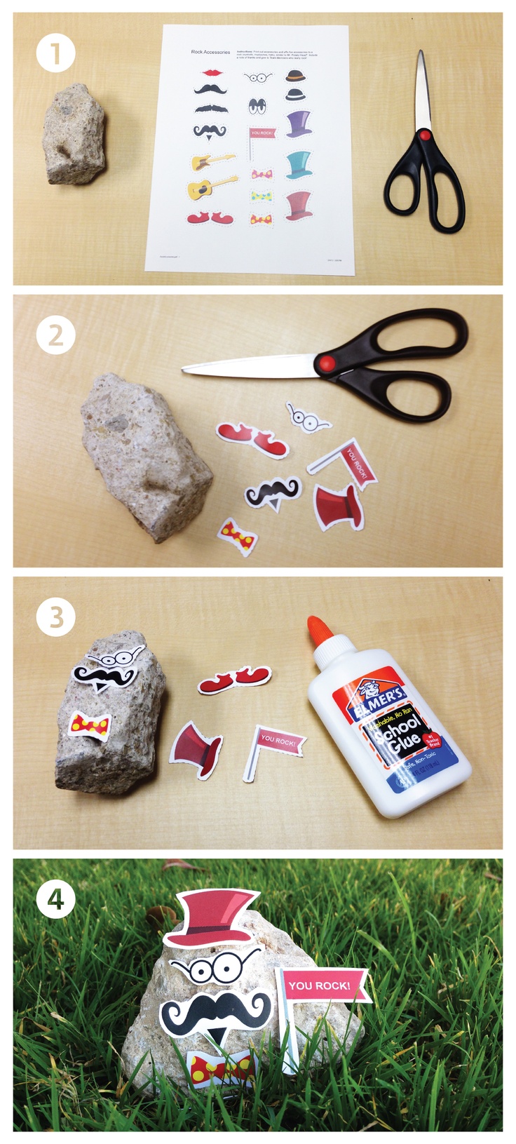 Create a YOU ROCK rock for your employees to show them how much they mean to you and the company.